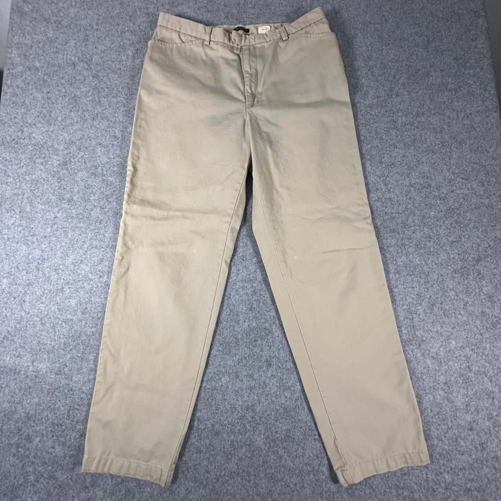 Dockers Premium Euro Khaki Pants Mens 14x31 Tan 100% Cotton Straight Leg (34x31)